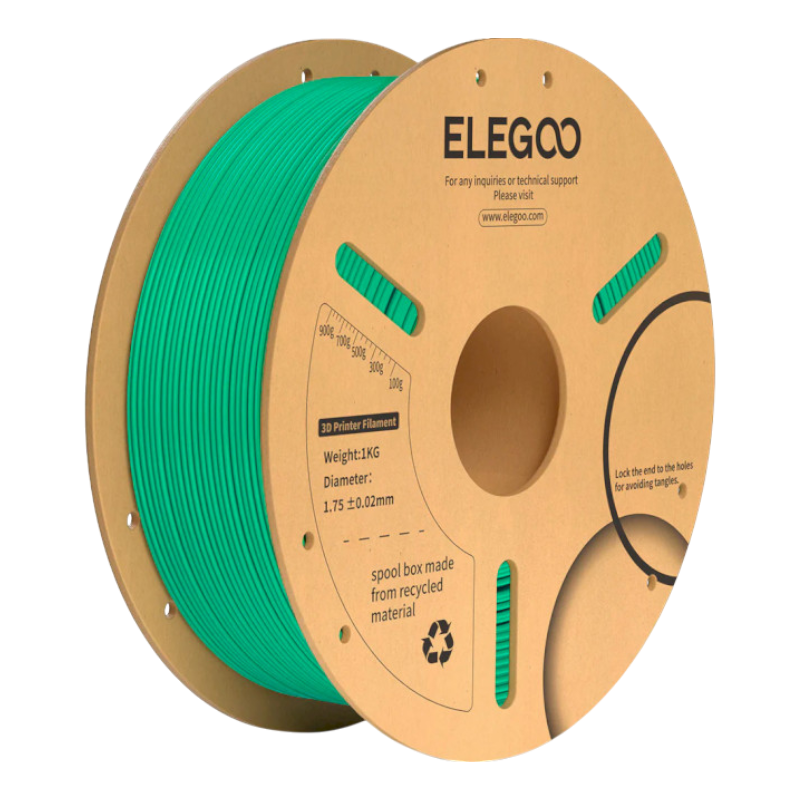 Філамент (пластик) для 3D принтера ELEGOO PLA Plus 1кг, 1.75мм, морський зелений (50.203.0162)